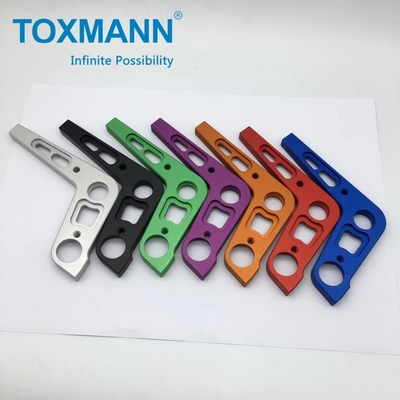 Zmiennik z podwójnym łożyskiem krótki rzut CNC Fresowanie części aluminium 6061-T6 Anodowane wysokiej precyzji
